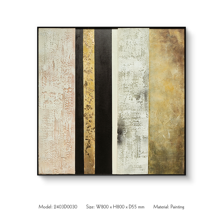 Abstract Handmade Textured Painting Custom Support Framed Set Wall Artwork Home Decoration for Villa Hotel Projects