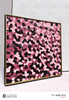 Abstract Handmade Painting Black-Pink Wall Art Custom Support Decorative Ornament for Interior Design