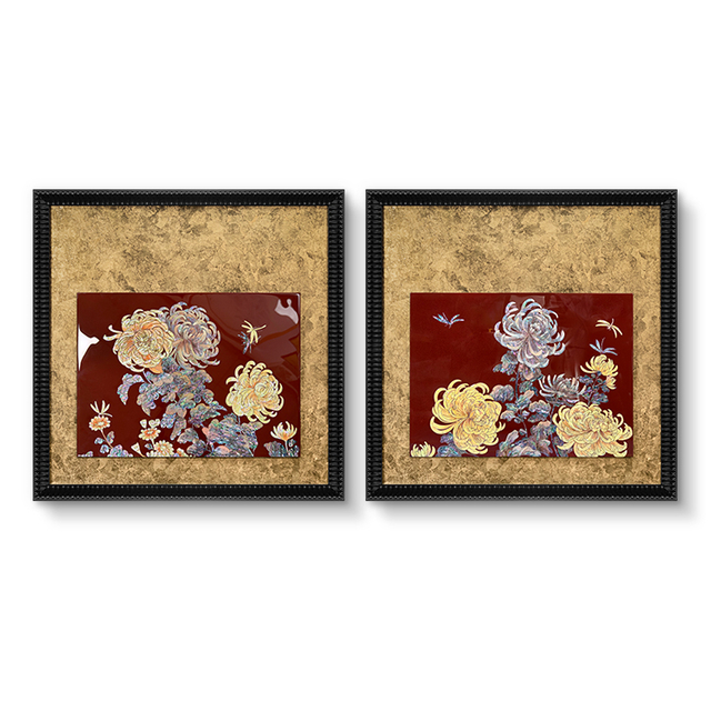TY Handicraft Wall Panel Art Mother-of-pearl Painting Customized Luxury High-end Interior Home Decor