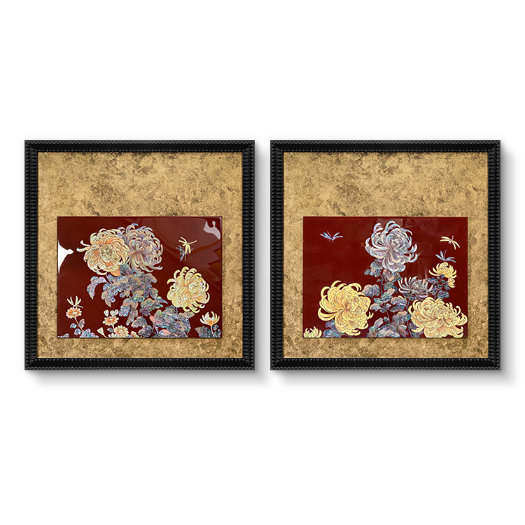 TY Handicraft Wall Panel Art Mother-of-pearl Painting Customized Luxury High-end Interior Home Decor