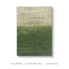 TY 3D Handmade Paper Wall Art Painting Gradien Green Custom Support High Quality for High-end Interior Design