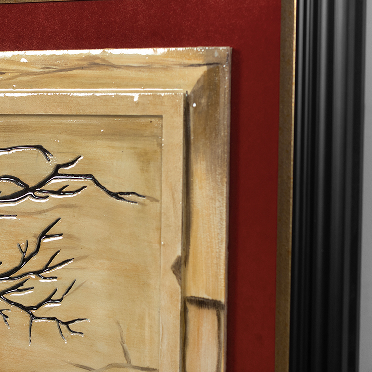 TY 3D Mixed Media Wall Art Panel Custom Suppport High Quality for High-end Interior Design ​