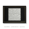 Textured Wall Art Wood Carving Home Decor with Black Fabric Base Wooden Framed Handmade Paintings for Hotel Villa Projects