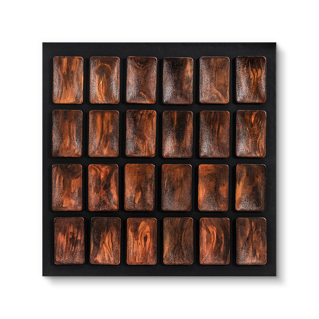 3D TY Colored MDF Carving with Black Leather BackBoard Interior Home Decor Handmade Wall Art Custom Support for Hotel Villa Apartment