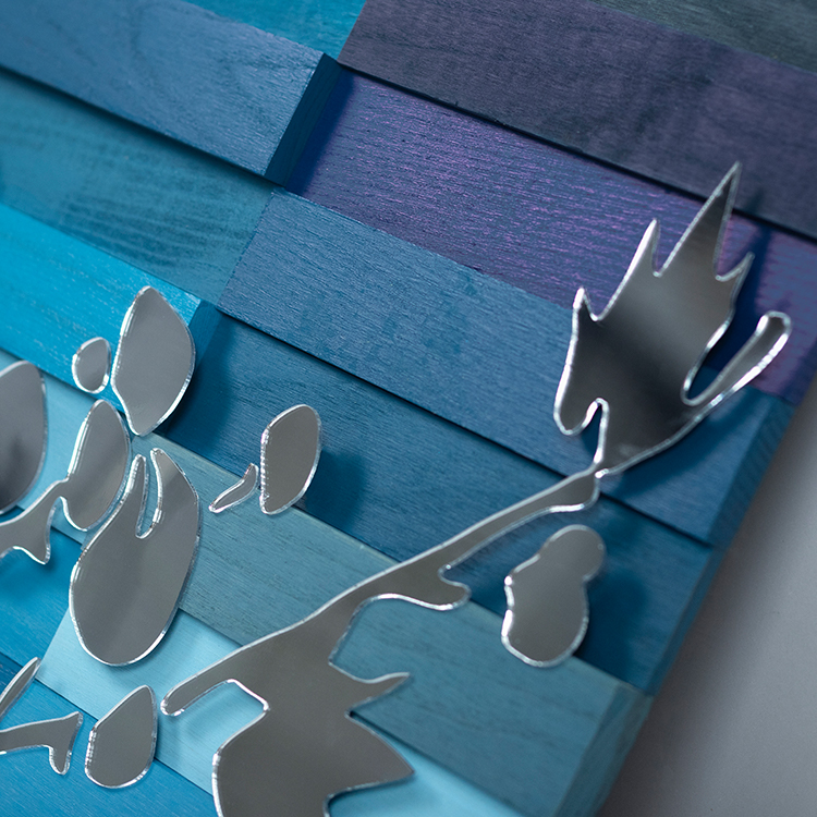 TY Luxury Home Decor Wooden Strips Wall Art High Quality Acrylic Cutting for Interior Design Custom Support