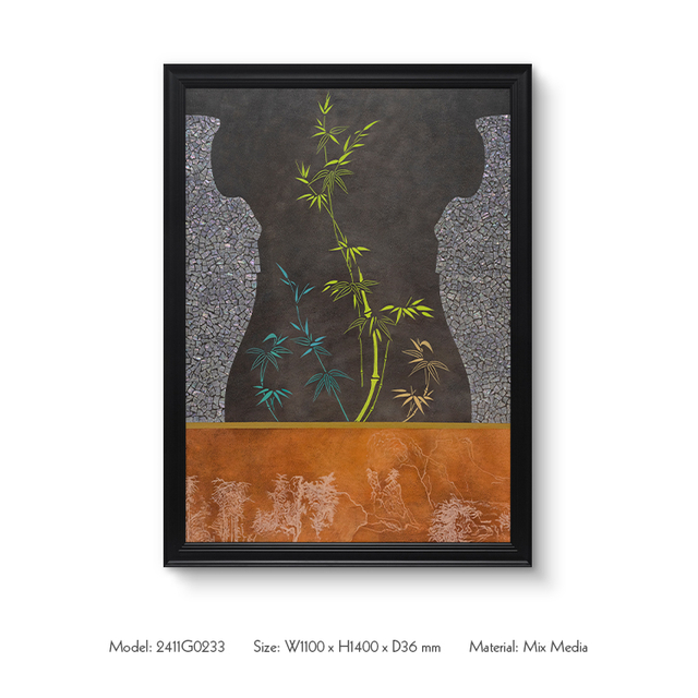  TY ART Hand-painted Wall Art Panel Home Decor with Mother-of- Pearl for Interior Design Custom Support