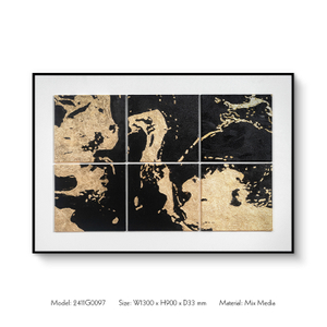  TY ART SPACETextured Hand-paint Home Decor without Gold Foil High Quality Wall Art for High-end Interior Design