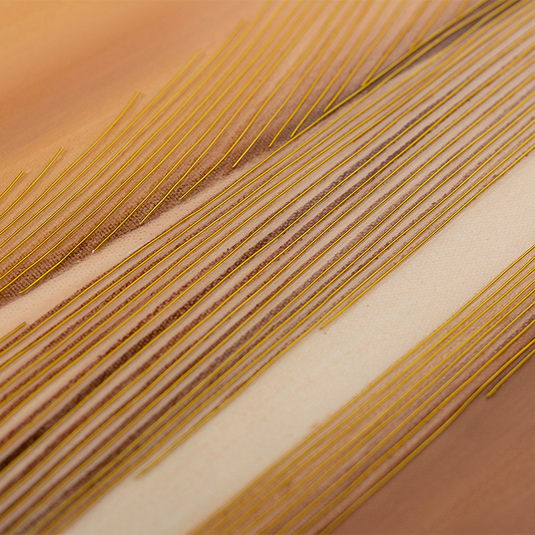 TY ART SPACE Hand-painted Water Color Painting Wall Art Panel with Metal Wires Luxury Home Decor for High-end Hotel Villa Interior Design Custom Support