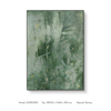 TY ART SPACE Hand-painted Green Textured Wall Art Panel Abstract Home Decor for High-end Hotel Villa Interior Design Custom Support