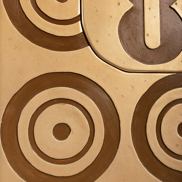  TY ART SPACE Handmade Wood Boards Collaging Home Decor Liquid Metal Painting for High-end Hotel Villa Interior Design Custom Support