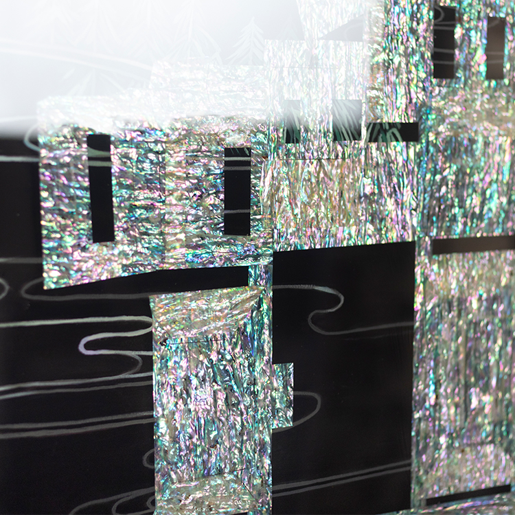 Lacquered Art Mother-of-pearl Wall Painting Hot Seller Custom Support for High-end Interior Design