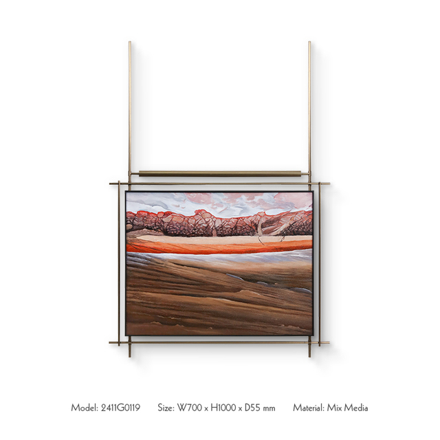 Manufacturer New Collection Luxury Embroidered Wall Art Hot Seller Handmade Painting Custom Support for High-end Interior Design