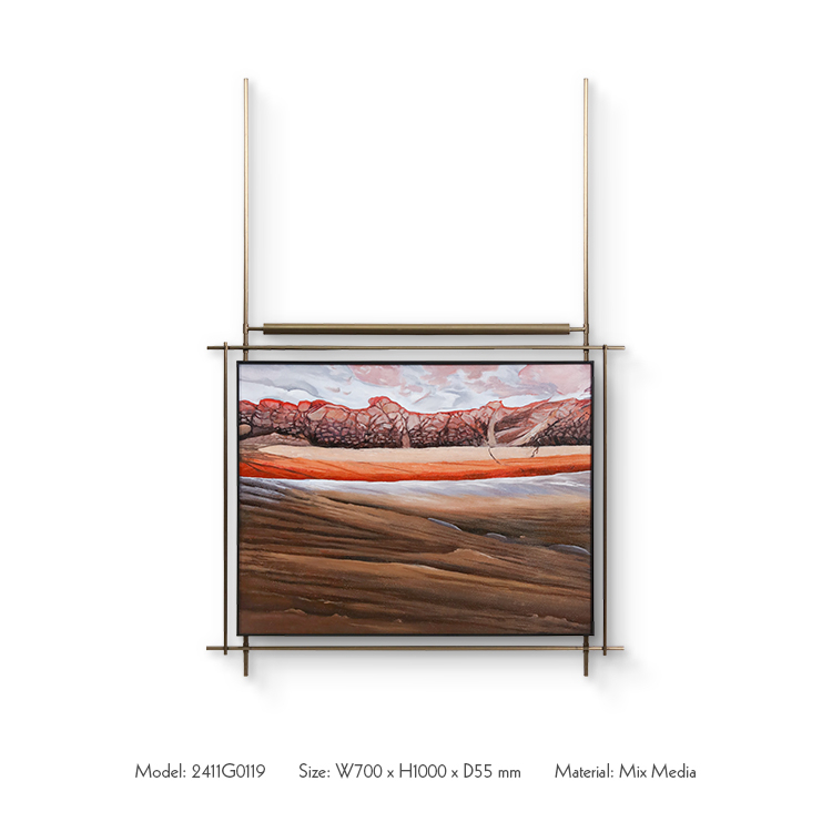 Manufacturer New Collection Luxury Embroidered Wall Art Hot Seller Handmade Painting Custom Support for High-end Interior Design
