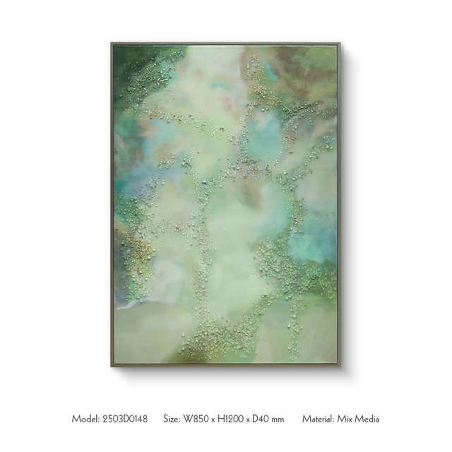 TY 3D Handmade Painting with Resin and Crystals Wall Art Panel Custom Support High Quality Paintings for High-end Interior Design
