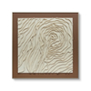 TY Home Decor Soft Clay Sculpture on Leather Base with Aluminum Frame Wall Art for Intetior Deisign