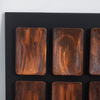 3D TY Colored MDF Carving with Black Leather BackBoard Interior Home Decor Handmade Wall Art Custom Support for Hotel Villa Apartment
