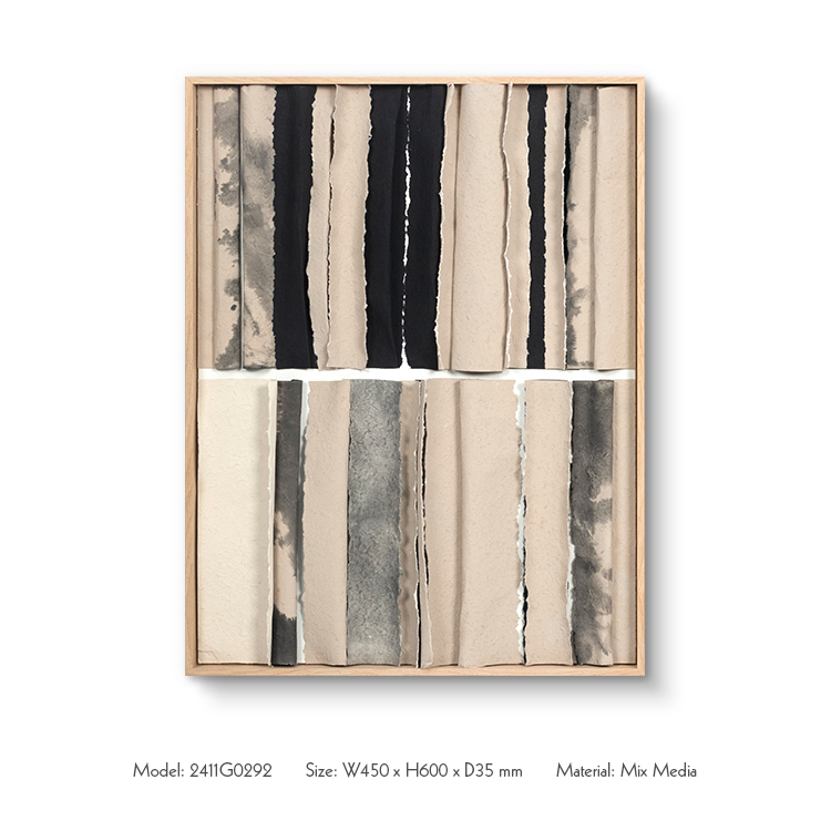  TY ART Textured Acrylic Paper Collaging and Modeling Wall Art Waterproof Home Decor with Wooden Frame for High-end Interior Design Custom Support