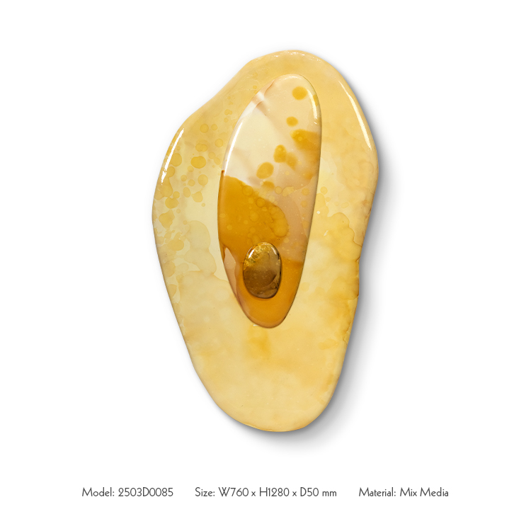  TY ART Resin Covered Wall Art Textured Handmade Painting with Irregular Shaped Board Home Decor for High-end Hotel Interior Design Custom Support