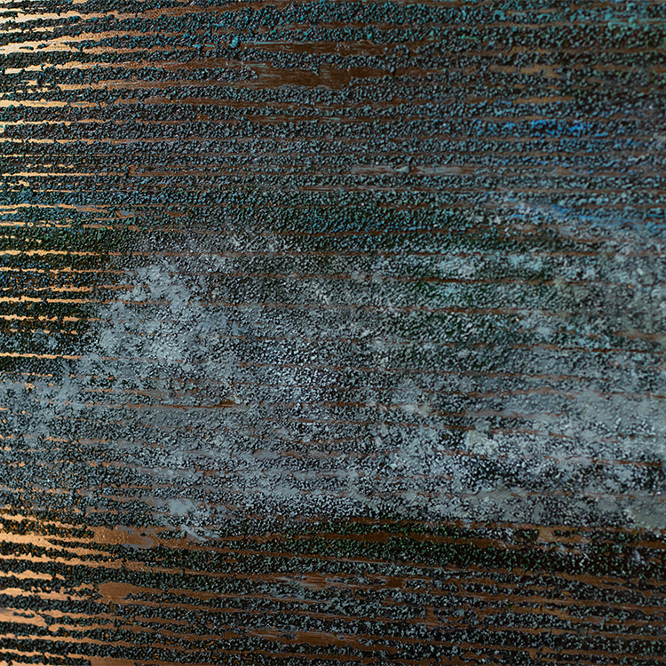 TY ART SPACE Hand-painted Textured Wall Art Panel with Rose-gold Stainless Steel Luxury Home Decor for High-end Hotel Villa Interior Design Custom Support