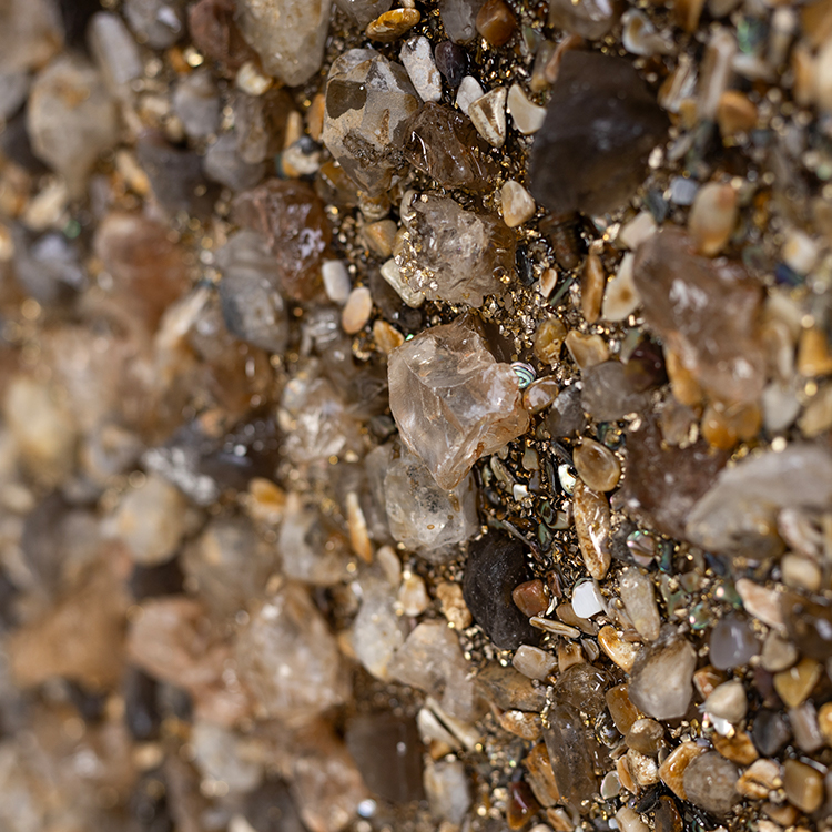  TY ART SPACE Handmade Wall Art Panel Fritillaria with Crystal stones Home Decor for High-end Hotel Villa Interior Design Custom Support