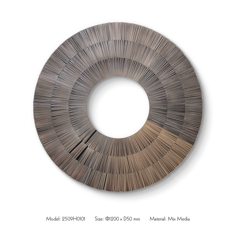  TY ART SPACE Hand-painted Wood Cutting Wall Art Panel Home Decor for High-end Hotel Villa Interior Design Custom Support