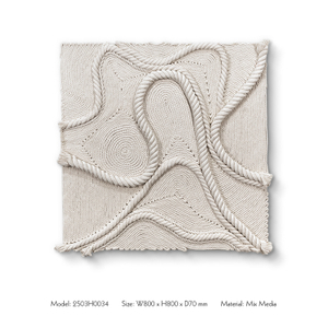 Luxury Rope Modeling Wall Art Handmade Weaving Home Decor Custom Support for High-end Interior Design