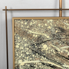TY 3D Textured Stainless Steel Framed Wall Art Panel Custom Suppport Painting for Home Decor