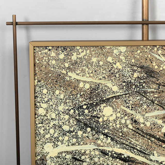 TY 3D Textured Stainless Steel Framed Wall Art Panel Custom Suppport Painting for Home Decor