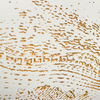 Handmade Paintings Handmade Paintings White Fabric Based Home Decor with Gold Foil for Interior Design
