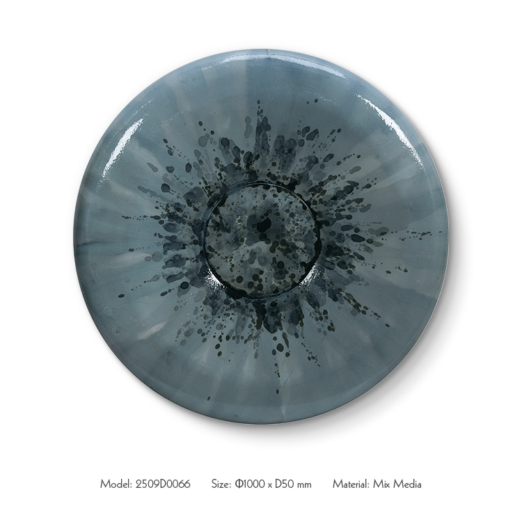  TY ART SPACE Hand-painted Wood Carving Wall Art Panel Covered with Resin​ Home Decor for High-end Hotel Villa Interior Design Custom Support