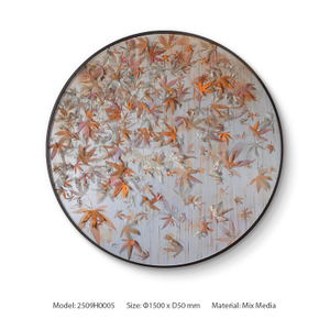  TY ART SPACE Hand-painted Luxury Wall Art Panel 3D Home Decor for High-end Hotel Villa Interior Design Custom Support