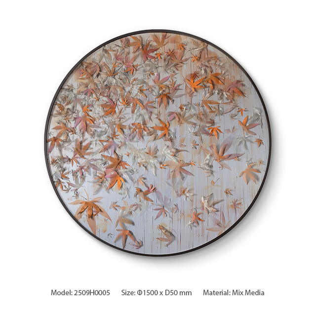  TY ART SPACE Hand-painted Luxury Wall Art Panel 3D Home Decor for High-end Hotel Villa Interior Design Custom Support