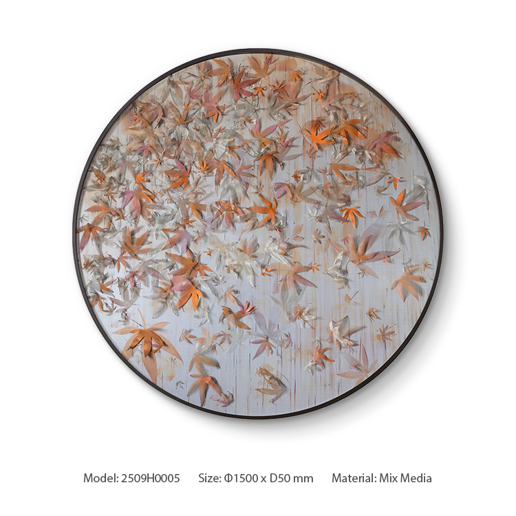  TY ART SPACE Hand-painted Luxury Wall Art Panel 3D Home Decor for High-end Hotel Villa Interior Design Custom Support