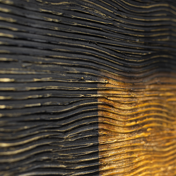  TY ART SPACE Hand-painted Textured Wall Art Panel with Gold Foil Luxury Home Decor for High-end Hotel Villa Interior Design Custom Support