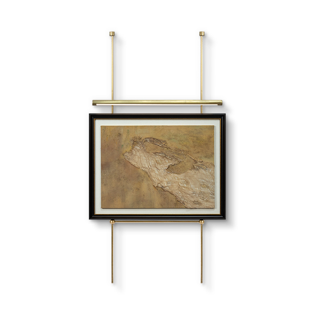  Customized Stainless Steel Framed Wall Art Panel Luxury Handmade Textured Hanging Painting for High-end Interior Design