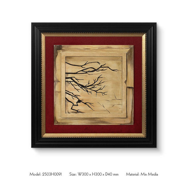 TY 3D Mixed Media Wall Art Panel Custom Suppport High Quality for High-end Interior Design ​