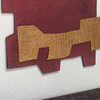 Textured Handmade Painting Collaging Home Decor Sandstone Base with Wooden Framed Wall Art for Hotel Villa Projects