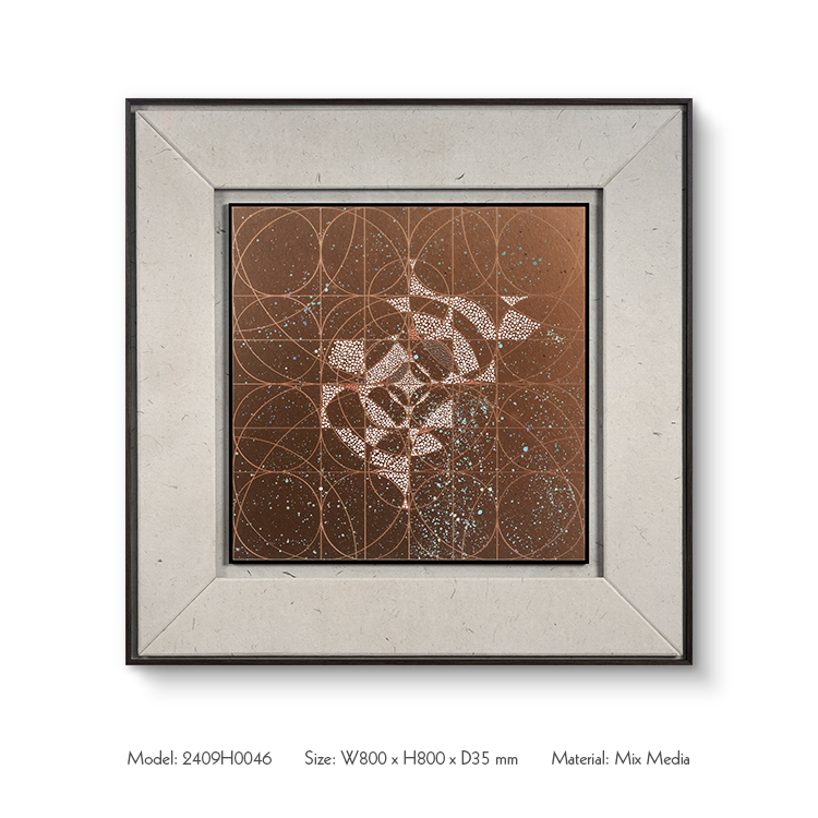 Luxury Mixed Media Wall Art Textured Artwork Custom Support Home Decor for High-end Interior Design 