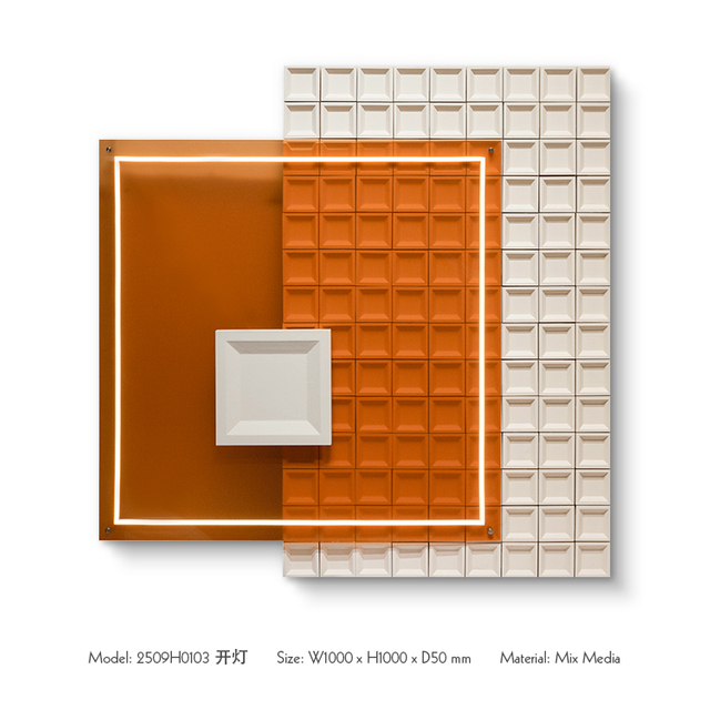  TY ART SPACE Hand-painted Colored Wood Carving Wall Art Panel Home Decor for High-end Hotel Villa Interior Design Custom Support