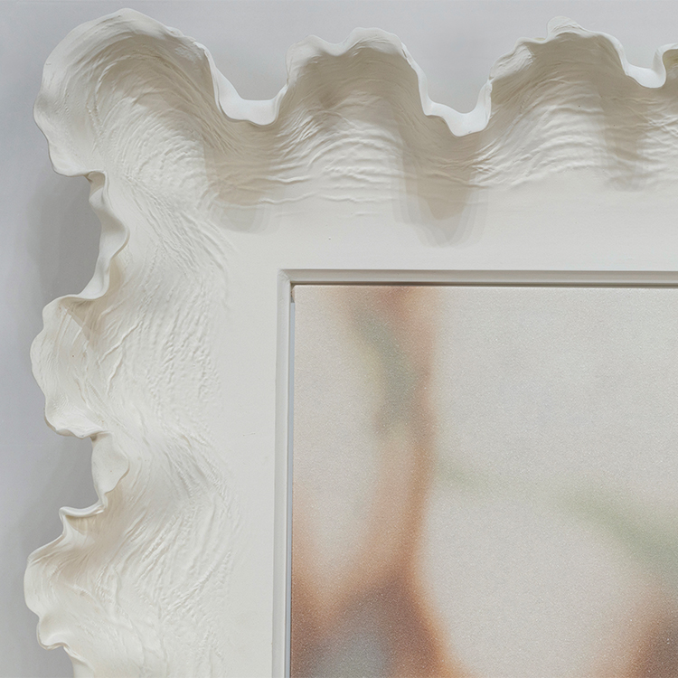 TY ART SPACE Handmade Painting with Irregular Frame​ Wall Art Panel Home Decor for High-end Hotel Villa Interior Design Custom Support