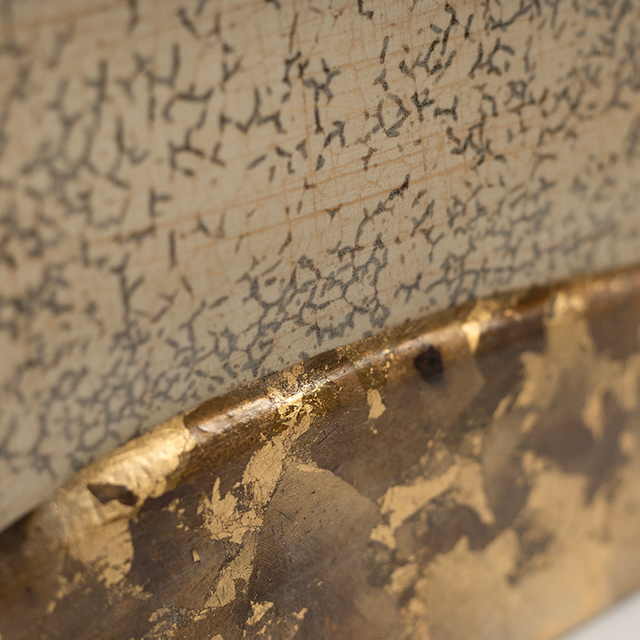  TY ART SPACE Hand-painted Wood Carving Wall Art Painting Cracking Textured Home Decor for High-end Hotel Villa Interior Design Custom Support