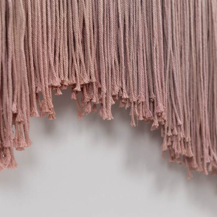  TY ART SPACE Handmade Colored Rope Weaving Wall Art Panel Manufacturer Home Decor Direct Outlet for High-end Hotel Villa Interior Design Custom Support