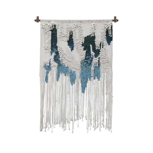  TY ART SPACE Handmade Fabric Weaving Home Decor Direct Outlet for High-end Hotel Villa Interior Design Custom Support