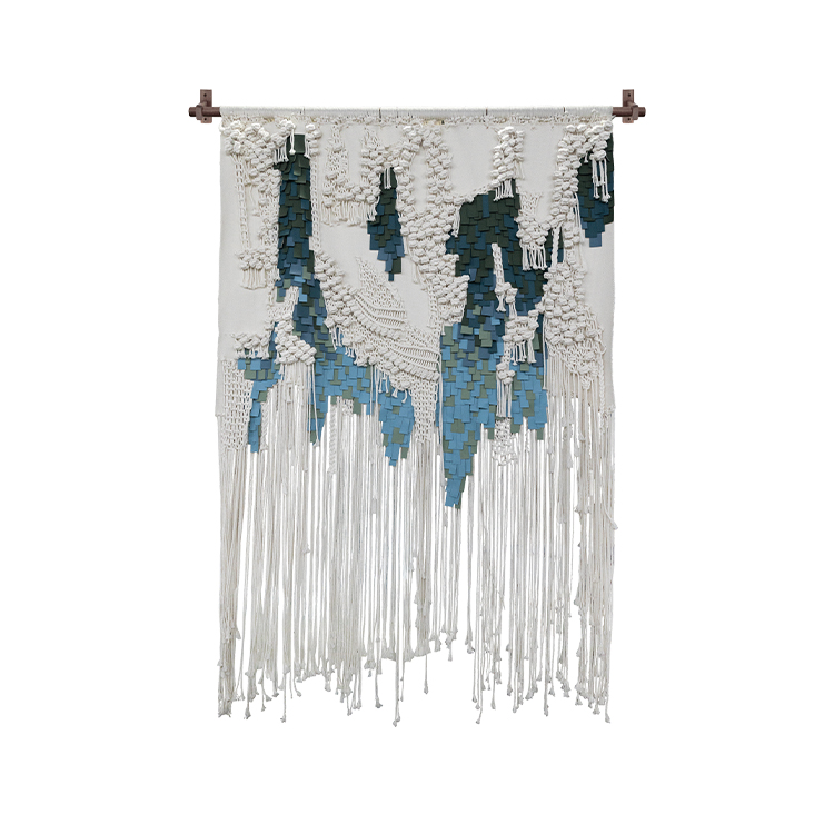  TY ART SPACE Handmade Fabric Weaving Home Decor Direct Outlet for High-end Hotel Villa Interior Design Custom Support