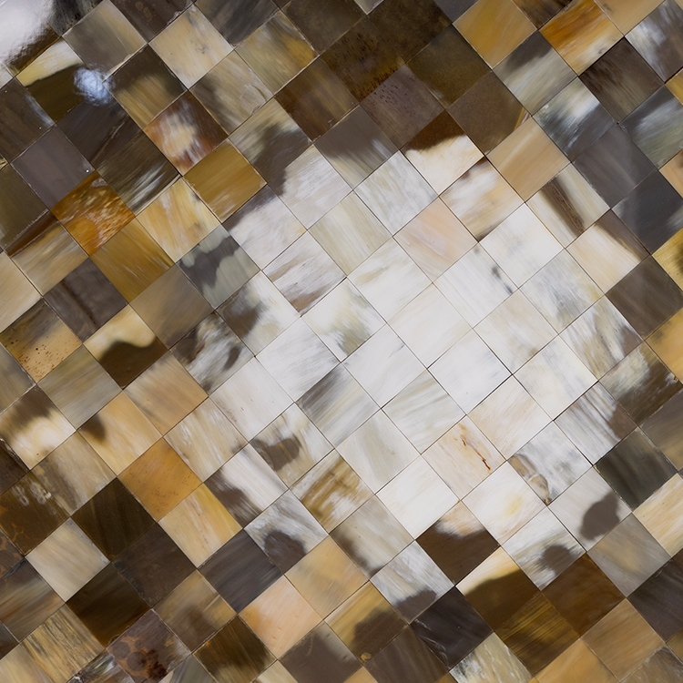  TY ART SPACE Handmade Beef Bone Slices Wall Art Panel with Resin Home Decor for High-end Hotel Villa Interior Design Custom Support