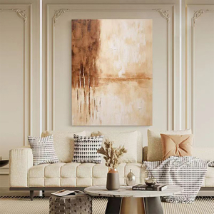 TY Textured Abstract Paintings Artwork Interior Decorative Wall Accent Hanging Decorations for Home Hotel Projects