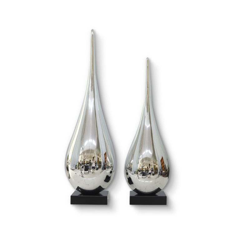 Modern Light Luxury Water Drop Fiberglass Sculpture Abstract Art Decoration Art Soft Decoration