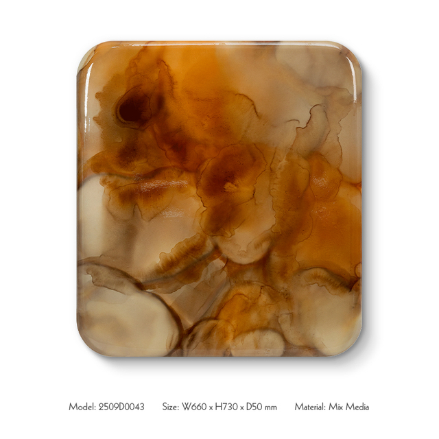  TY ART SPACE Hand-painted Wood Carving Wall Art Painting Home Decor for High-end Hotel Villa Interior Design Custom Support