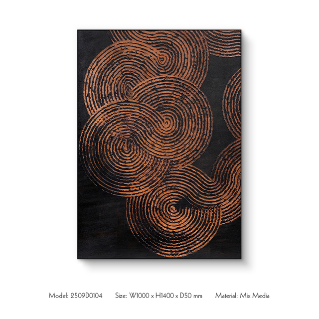  TY ART SPACE Textured Hand-painted Wall Art Panel Home Decor for High-end Hotel Villa Interior Design Custom Support