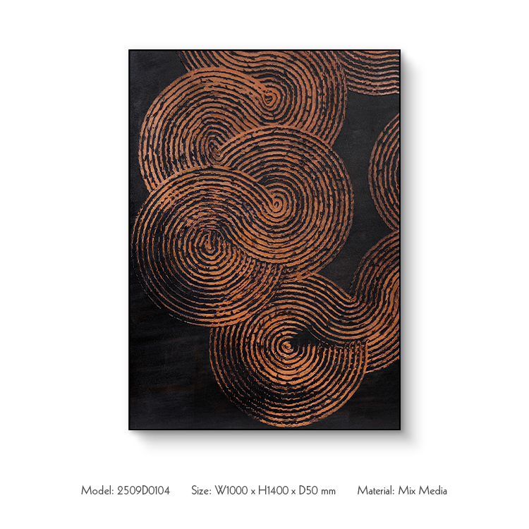  TY ART SPACE Textured Hand-painted Wall Art Panel Home Decor for High-end Hotel Villa Interior Design Custom Support